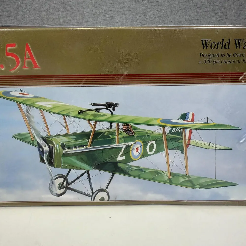 VTG GUILLOWS KIT 202 FLYING MODEL KIT BRITISH S.E.5A WW1 FIGHTER 24